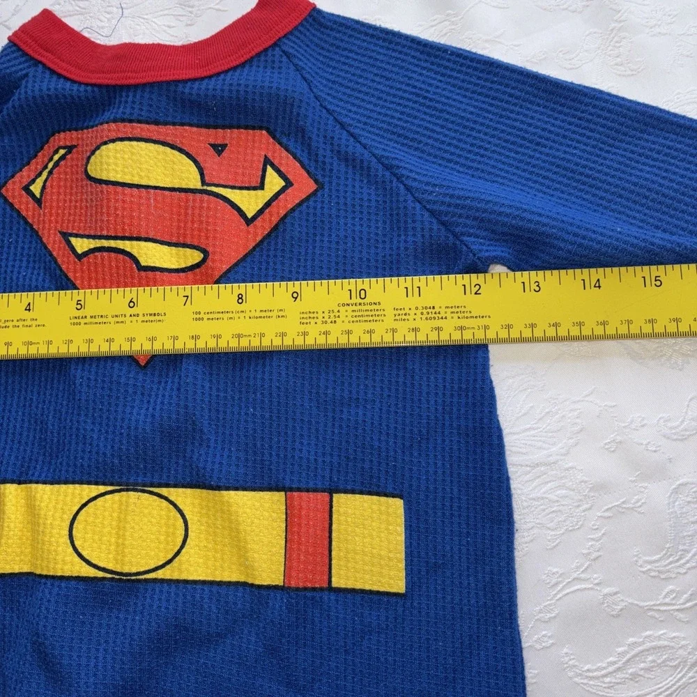 1999 Warner Bros DC‎ comic Superman Waffle one piece Super baby 18-24 Months.